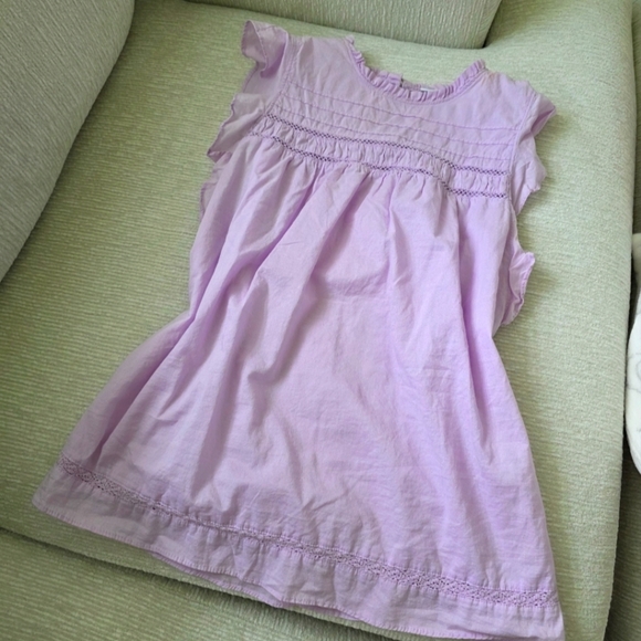 Old Navy Tops - Old Navy Purple Blouse Smocked Detail Fresh Sleeveless Summer Top